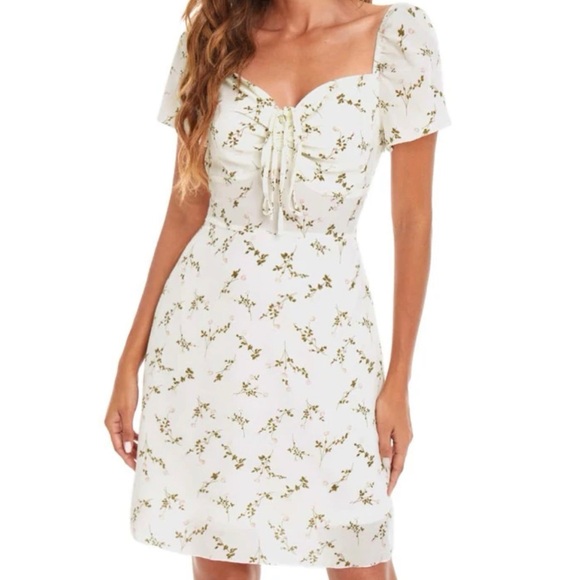 SHEIN Dresses & Skirts - BRAND NEW. NEVER WORN. Floral white dress